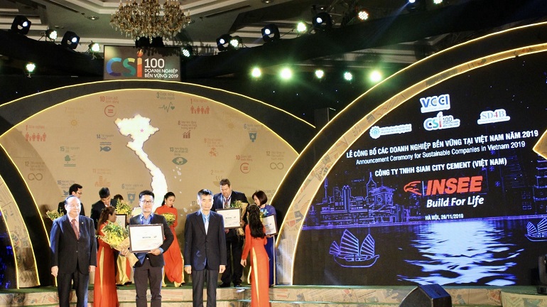 INSEE Việt Nam được vinh danh Top 100 Doanh nghiệp Bền vững Việt Nam 2019