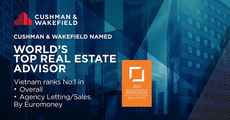 Cushman & Wakefield được vinh danh Nhà Tư vấn Bất động sản Hàng đầu Thế giới năm thứ ba liên tiếp