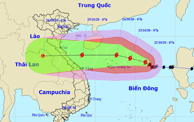 Bão Saudel mạnh lên cấp 11