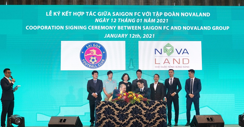 Novaland Tài Trợ Cho Câu Lạc Bộ Bóng Đá Sài Gòn FC